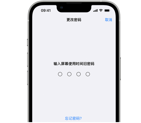 周口iPhone屏幕维修分享iPhone屏幕使用时间密码忘记了怎么办 