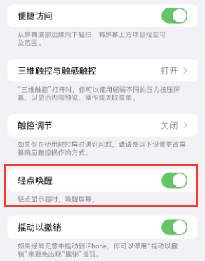 周口苹果授权维修站分享iPhone轻点无法唤醒怎么办