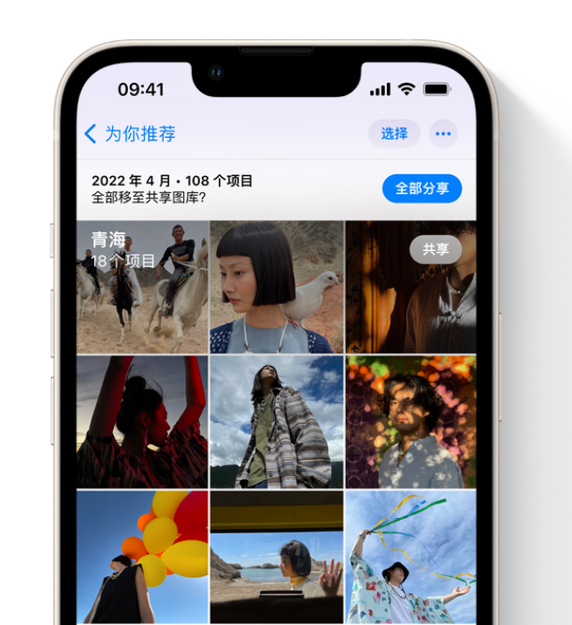 周口苹果维修网点分享在 iPhone 上使用共享图库 