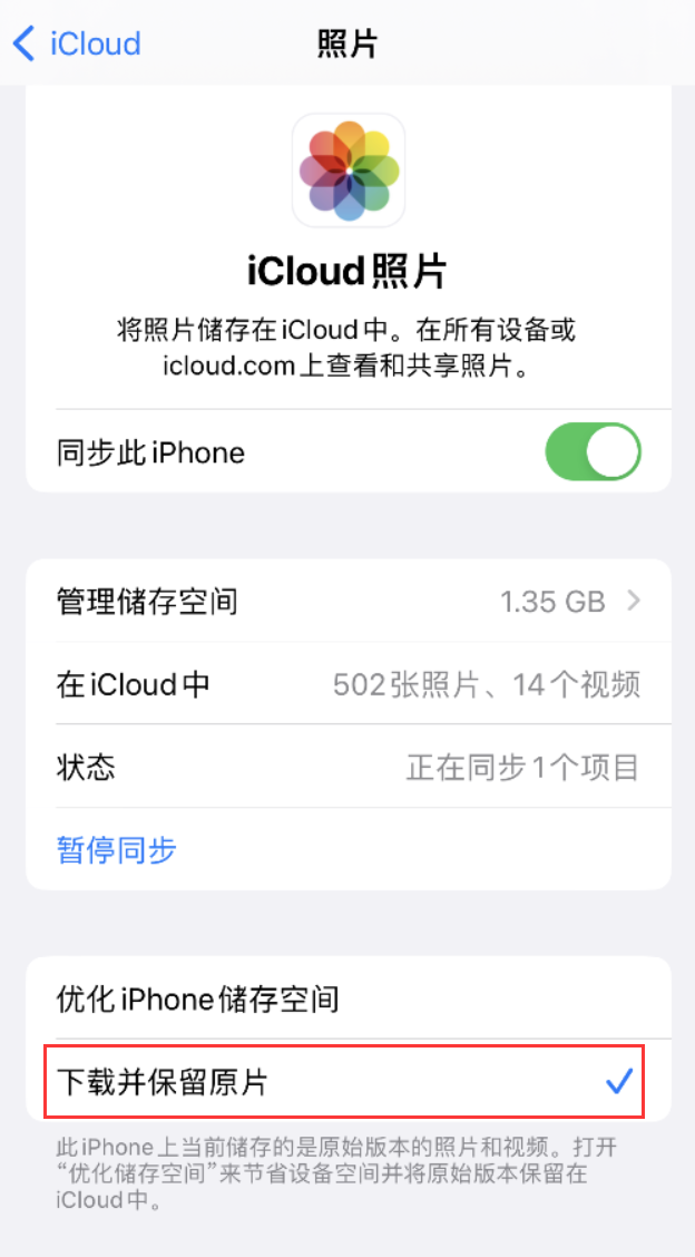 周口苹果手机维修分享iPhone 无法加载高质量照片怎么办 