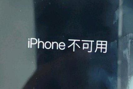 周口苹果服务网点分享锁屏界面显示“iPhone 不可用”如何解决 